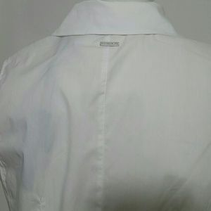 Tahari Tops - New White button-down collared tunic Tahari 12 Tahari Tops - New White button-down collared tunic Tahari 12